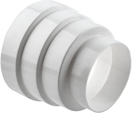 Riduttore Universale 80mm-120mm Riduttore Universale per Sistemi di Ventilazione in PP Riduttore Rotondo per Canalizzazione Adattatore Tubo di Scarico per Tubo in PVC Riduttore per Tubo di Scarico