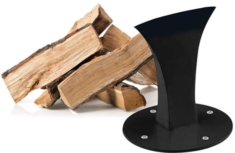 Esparcidor De Encendido De Madera - Esparcidor De Encendido De Madera De Calefacción | Chipper Cracker Divisor De Madera De Estructura Pesada, Negro, Naranja, Separador De Madera De Calefacción