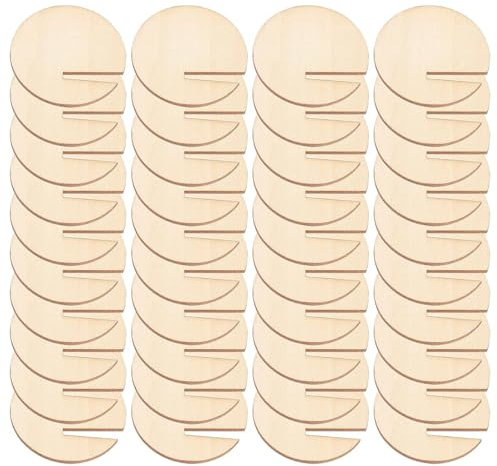 Étiquettes Pour Boissons En Bois, Lot De 40 Marqueurs Ronds D'identification De Tasse Pour Boissons, Marque-places De Mariage, Étiquettes De Nom De Verre À Vin, Marqueur De Boisson Pour Noël Et Mariag