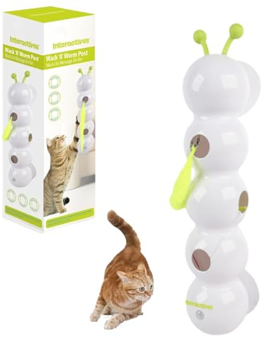 STEFUEWILL17 Caterpillar - Giocattolo intelligente per gatti, con design a forma di verme