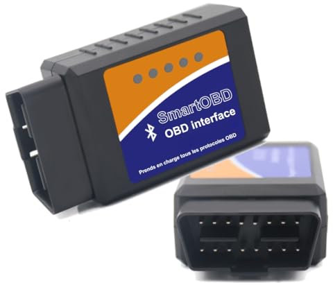 OBD Bluetooth - Diagnostic Auto OBD | Lisez & Effacez Les Codes Erreurs | Compatible Tous Véhicules, Android & iPhone | Valise OBD - Support 7j/7 - SmartOBD