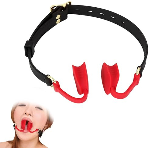 QBKPWRFFF Bâillon buccal verrouillable en silicone SM, jouet sexuel for entraînement de la langue, bâillon buccal forcé BDSM for couples