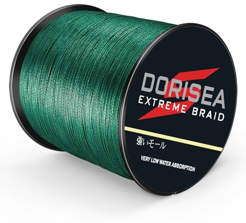 Dorisea Extreme Flaid 100% Pe 1 000 m/1093 yards flätad fiskelina 2,7-226,8 kg test fisketråd fiskesträng-nötningsbeständig otrolig superlinje