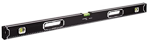 MIVOS Aluminium Wasserwaage 100 cm mit Magnet System und Aluminium-Gehäuse - Magnetische Wasserwaage mit 3 Libellen - Hohe Genauigkeit - Magnetwasserwaage - Maximale Präzision