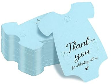 Generiska 100 st prislappar, blå tomma märkningslappar, markeringsetiketter för kläder hängetiketter presentdekoration bröllop födelsedag tack firande kort hantverk - 5,8 x 6,75 tum