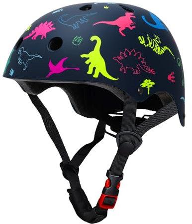 YOOXARMOR Fahrradhelm Kinder, Verstellbar Skaterhelm Reithelm Kinderhelm für 3-5-8 Jungen und Mädchen Kinderfahrradhelm Leicht Einstellbar 50-54CM für Fahrrad Roller Skateboard Scooter