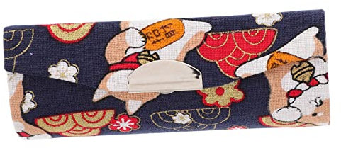 LALADEFIEE Portable Lipstick Case Mirror Mini Lipstick Holder for Handbag in Lucky Blue for Women Go