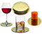 LoNesito® - Dessous de Verre, Lot de 6 Dessous de Verre avec Support, Dessous de Verre Effet Miroir doré avec antidérapant, idéal pour la Maison, Les cafés et Les Bars, Dessous de Verre Effet Miroir.