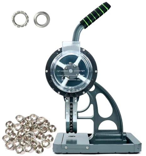 Máquina semiautomática de prensado manual de ojales, herramienta de alimentación de ojales perforadora comercial con ojal de 3/8(10 mm), alicates perforadores de mano para pancartas, toldos 10mm