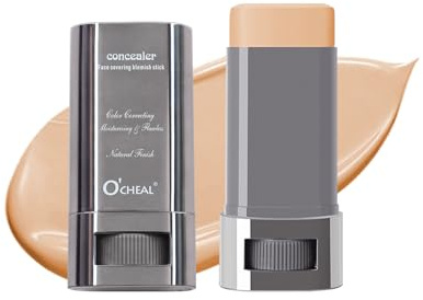 O'CHEAL Cara fundación de la línea de nivel de piso de larga duración, ligero aclarado del palo de la cara corrector mancha contorno belleza maquillaje 30 g 03# tono de piel claro