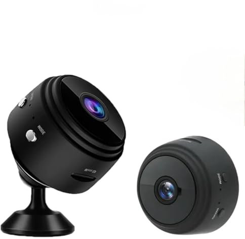 Générique Mini caméra de sécurité WiFi HD 1080P – Vision Nocturne, détection de Mouvement, Grand Angle 150°, Ultra compacte