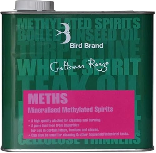 1L, Craftsman Range Methylated Spirits, Denatured Alcohol for Cleaning, Degreasing, Paint Thinning, Disinfecting & Fuel, Multi Purpose Liquid for Home, Workshop & Camping Use