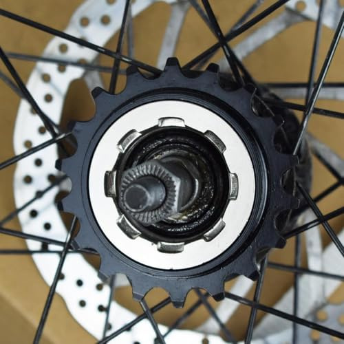 18T Bicicleta de una sola velocidad rueda libre paso de rosca 3.5 cm 120 sonidos acero inoxidable