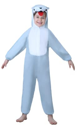 Matissa Costume d'animaux pour enfants garçons et filles – Tenue de déguisement pour enfants de 105 à 120 cm de hauteur (loup, taille L)