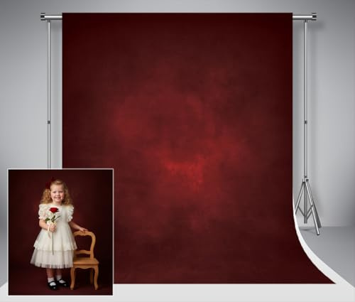 Kate Fotografi bakgrund 2x2 m röd svart gradient abstrakt mörk bakgrund vikbar studio bakgrund vintage sammet tvättbar textur dekorativ gobeläng