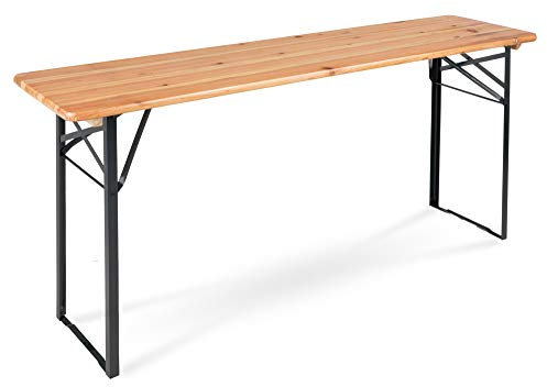 Stagecaptain BBT-180 Hirschgarten Bierzelttisch 177 cm 2X Set - 2 robuste Biertische (177 cm lang) - Lackierte Oberfläche - Zusammenklappbar - Einfach zu verstauen und transportieren