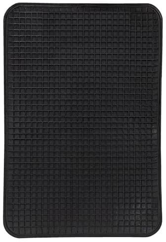 alca® Universal Gummimatte L 34×51 cm – Flexible Auto Fußmatte aus Naturgummi, geruchsarm & rutschfest mit Anti‑Rutsch‑Noppen