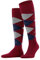 Burlington King M KH algodón lana largo estampado 1 par, Calcetines largos Hombre, Rosa (Red Pepper 8074), 40/46 EU