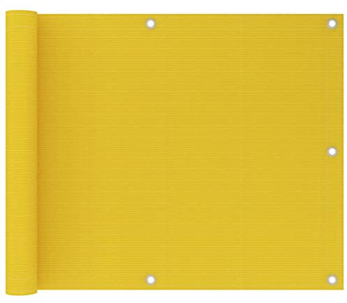 Bussandri Exclusive - Balkon-Sichtschutz Gelb 75x600 cm HDPE