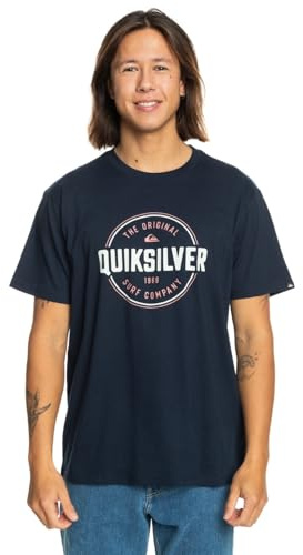 Quiksilver Homme Circleupss Tees T-Shirt, Navy Blazer, L EU