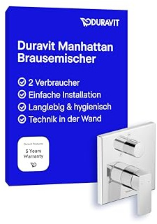 Duravit MH4210012010 Manhattan duscharmatur, krom