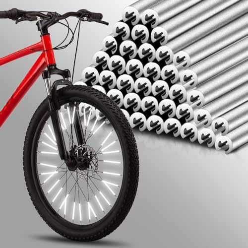PSLER 36 PCS Spokes Reflectors - Spoke Skin Spoke Covers Trim Wrap Cover Decoration Protector Pipe Motorcycle Motocross Pit Dirt Bike