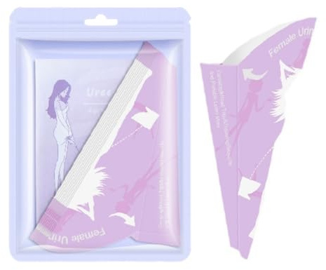 Tokaneit 40 Pezzi Urinale da Donna USA e Getta, Imbuto per Pipì in Piedi, Pieghevole Urinatoio Donna, Orinatoio Portatile Donna per Uso all' Aperto, Campeggio, Viaggio, Auto