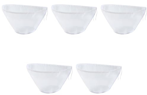 yuwqqoajv Bolsa de frutos secos de 5 piezas, leche cremosa para colar, preparar bola de, 5 uds. De nailon para colar, óptimo para bolsa de frutos secos, tamaño mediano, 35 * 14 * 12CM