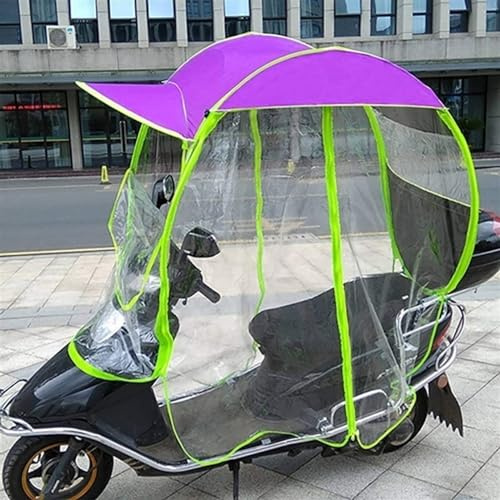 Genérico Fundas para vehículos de Deportes de Motor, Funda Impermeable para Scooter de Movilidad, Funda Impermeable para Motocicleta, Paraguas para Scooter de Motor Completamente Cerrado, Parasol y f