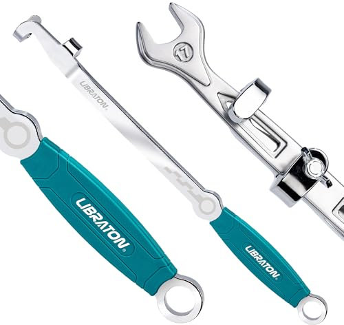 LIBRATON Rallonge de Clé de 38 cm, Extension de Clé Universelle Robuste pour un Effet de Levier Maximal, Outil de Barre d'Extension pour Réparation Automobile et Mécanique, avec Poignée Antidérapante