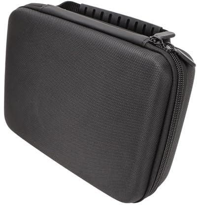 Dasbsug Estuche organizador de 6 ranuras para relojes de joyería, bolsa de monedas, caja de almacenamiento portátil impermeable a prueba de golpes, funda de espuma EVA con ranuras individuales