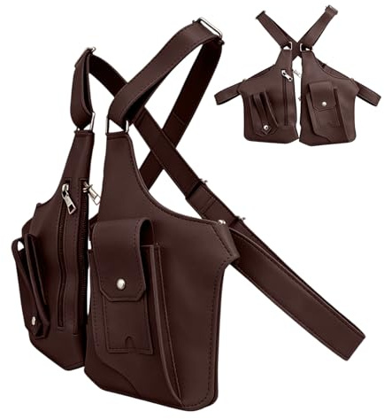 Xmccvt Bolso de hombro ajustable en el antebrazo,Bolso bandolera ajustable antirrobo | Práctica funda para el hombro, para viajes, trabajo, pasaporte, senderismo, motocicleta móvil, Café ligero., Ver