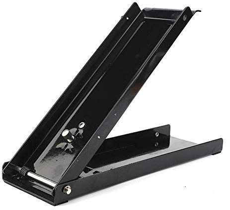 Perforatore di lattina regolabile per smerigliatrice a pedale nero resistente 16 once