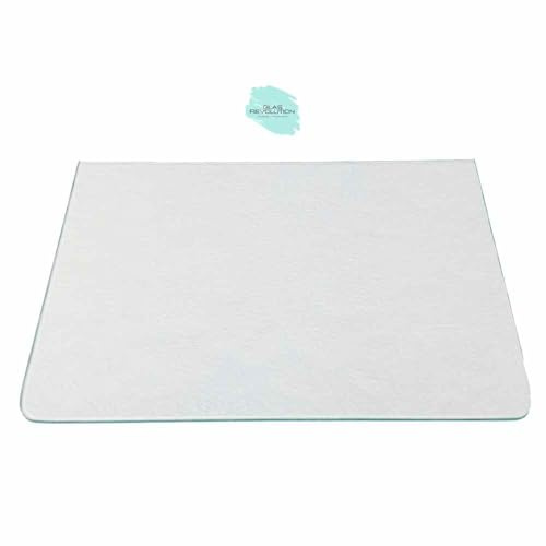 Glas Revolution Kühlschrank Einlegeboden - Strukturglas Kathedral 4 mm – Glasplatte, 2 abgerundete Ecken, alle Maße lieferbar (89,96 EUR/qm) - 475 mm x 275 mm