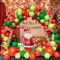 Kit Arco di Natale con Palloncini,106 pezzi Arco di Natale con palloncini di Natale verde rossi oro bianchi,Palloncini sono riutilizzabili,kit di arco di ghirlanda di palloncini natalizi