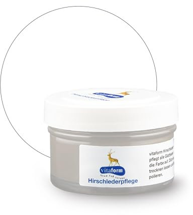 VITAFORM Schuhcreme 50 ml - Lederpflege für Schuhe aus Nappaleder – Nährt und pflegt Ihre Lederschuhe (Farblos)