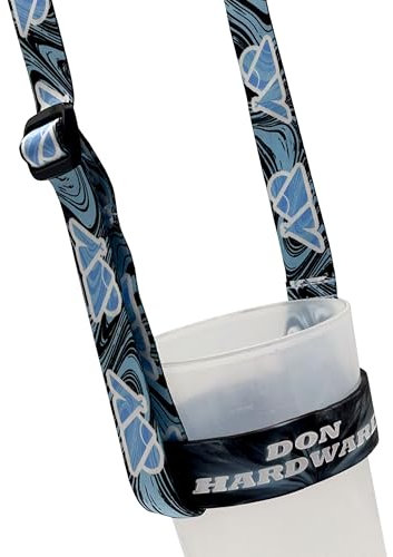 Don Hardware Porte Gourde & Porte Gobelet Festival – Lanière Bandoulière Mains Libres, Collier Porte Gobelet, Sac Bandoulière Bouteille, Accessoire Marche & Concerts