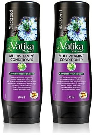 Vatika Naturals Multivitamin Enriched Black Seed Complete Hair Care Conditioner 200ml | Black seed, Blackberry, Henna | Blended with essential multivitamins | For complete care & nourishment