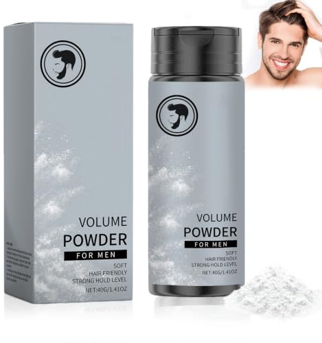 Polvos Texturizantes Pelo 40g, Polvos Texturizantes Pelo Hombre Spray | Polvo Pelo Hombre, Ingredientes Naturales, Fijación Rápida y Duradera, Realza el Volumen
