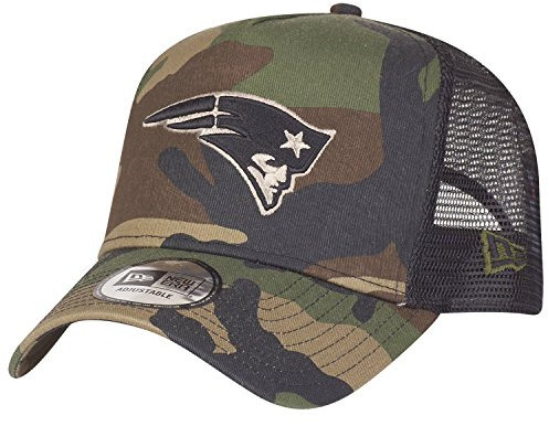 New Era Adjustable Trucker Cap - New England Patriots camo