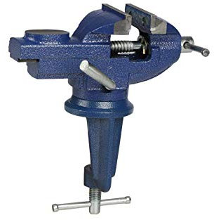 Tornillo de banco giratorio de 360 °, abrazadera de tornillo de mesa de hierro fundido de 2.5 pulgadas para carpintería, Hobby, manualidades de bricolaje (rango de sujeción: 0-2.5 pulgadas)