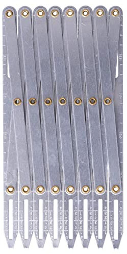 Atyhao Nählehre aus Aluminium, Abstandshalter für Knopfführung, ausziehbar, verstellbar, für Knöpfe, Zubehör für Bastelvorhänge