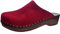 Berkemann Unisex Natur-Toeffler Holzschuh, dunkelrot, 40 2/3 EU