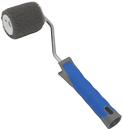 DEWEPRO Rodillo de revestimiento para masilla – Espátula – 80 mm de ancho – Rodillo especial para masilla pastosa – Aplicación precisa posible en zonas de esquina