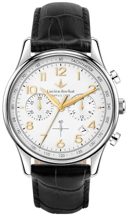 LUCIEN ROCHAT Orologio Uomo, Cronografo, Analogico, Cinturino in Acciaio, Collezione Montreux - R0471615002