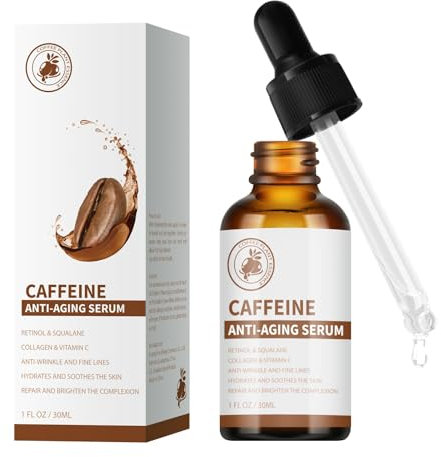 Siero occhi al retinolo e caffeina, siero al retinolo per viso sotto gli occhi, siero al collagene, antirughe, levigante, linee sottili, rassodante, idratante, riduce il gonfiore, occhiaie, siero viso