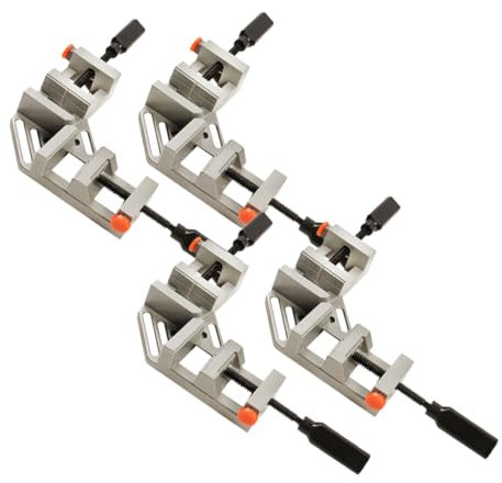 KONTONTY 4 Stück Eckklemme Mit Schnellverschluss Rechtwinkliges Werkzeug T-werkzeug Eckklemme Mit Doppelgriff Eckklemmen Korbschirm Spannwerkzeug Winkelklemmen Aluminiumlegierung Einstellen