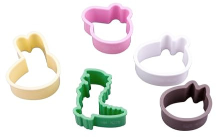 Dr. Oetker Tagliabiscotti 5pz Peppa Pig & Friends, per biscotti, frollini, materiale in plastica multicolore, lavabile in lavastoviglie, dimensione max. 6,4 x 5,2 x 2cm