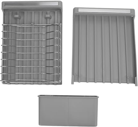 Kikumi Scolapiatti Regolabile Bancone da Forchetta Estensibile Bacchette Utensili Lavello Rack di Stoccaggio Forniture per Asciugatura