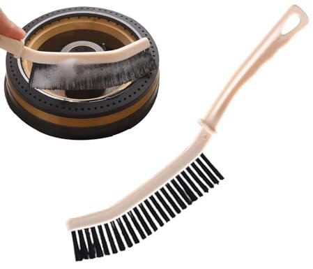 Cepillo de limpieza de esquinas genérico con mango largo – Cepillo abrasivo para esquinas y esquinas, limpieza eficaz | Cepillo doméstico para baño, cocina, azulejos, suelos, accesorios